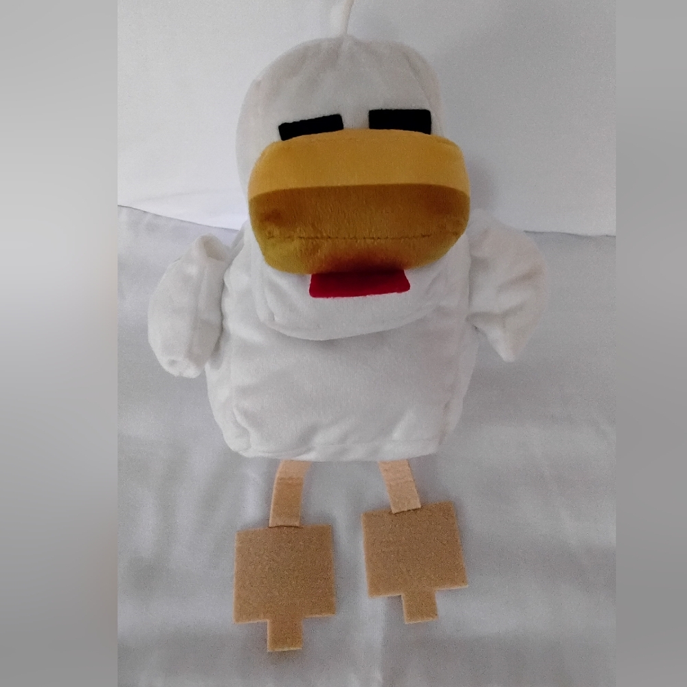 Mattel's Mine Craft White and Yellow Chicken Plush Toy